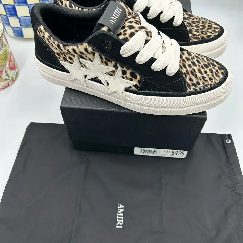 Men's Amiri  leopard  Sunset low top sneakers size 45